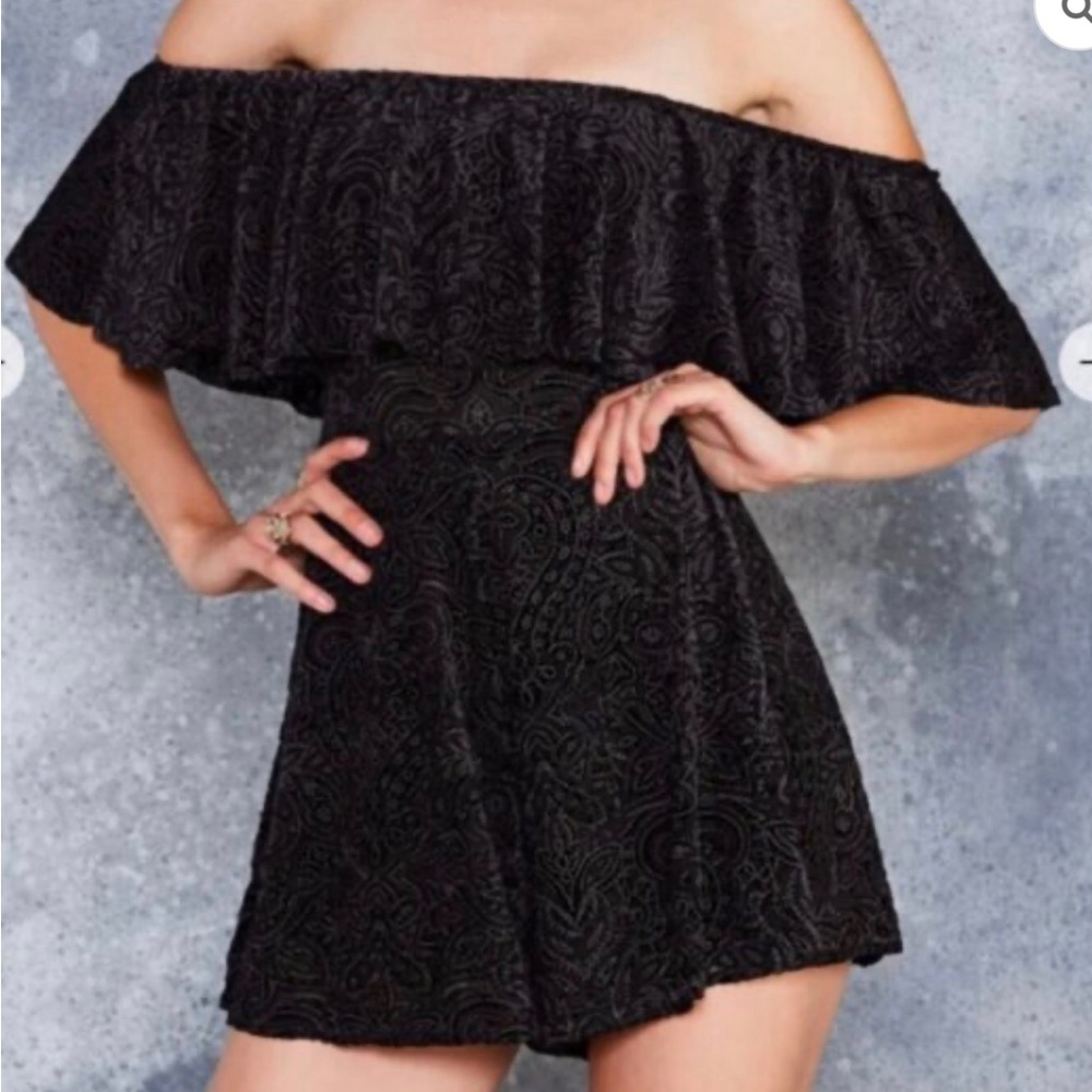 Blackmilk velvet Classic Black dress shorts Garment size medium